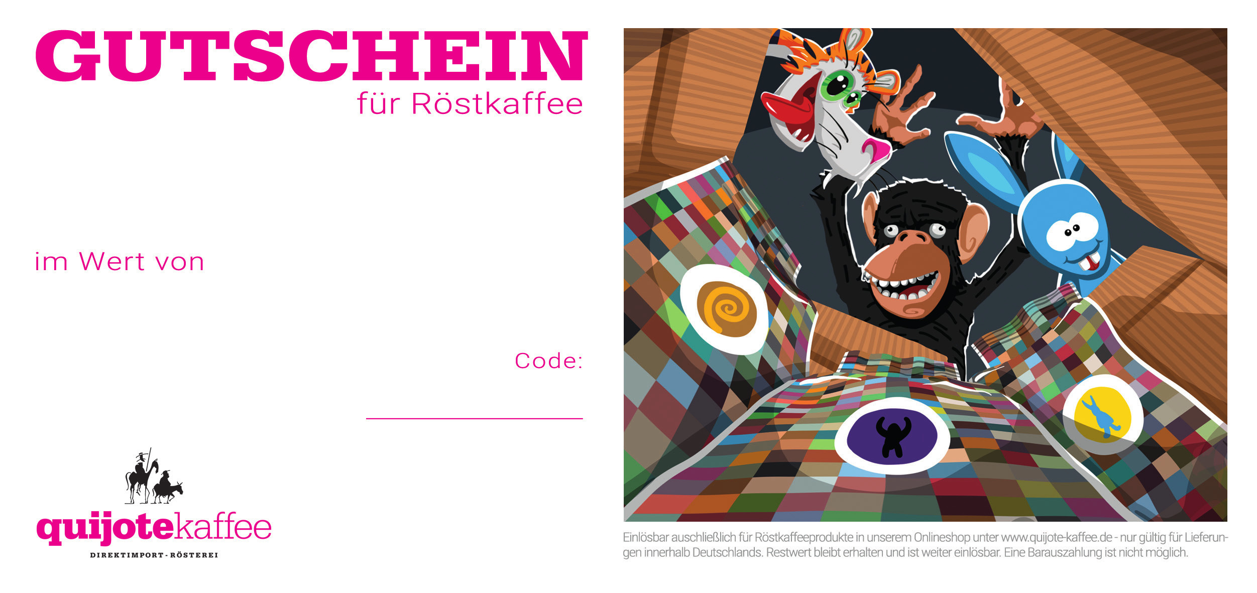 Geschenkgutschein für Röstkaffee